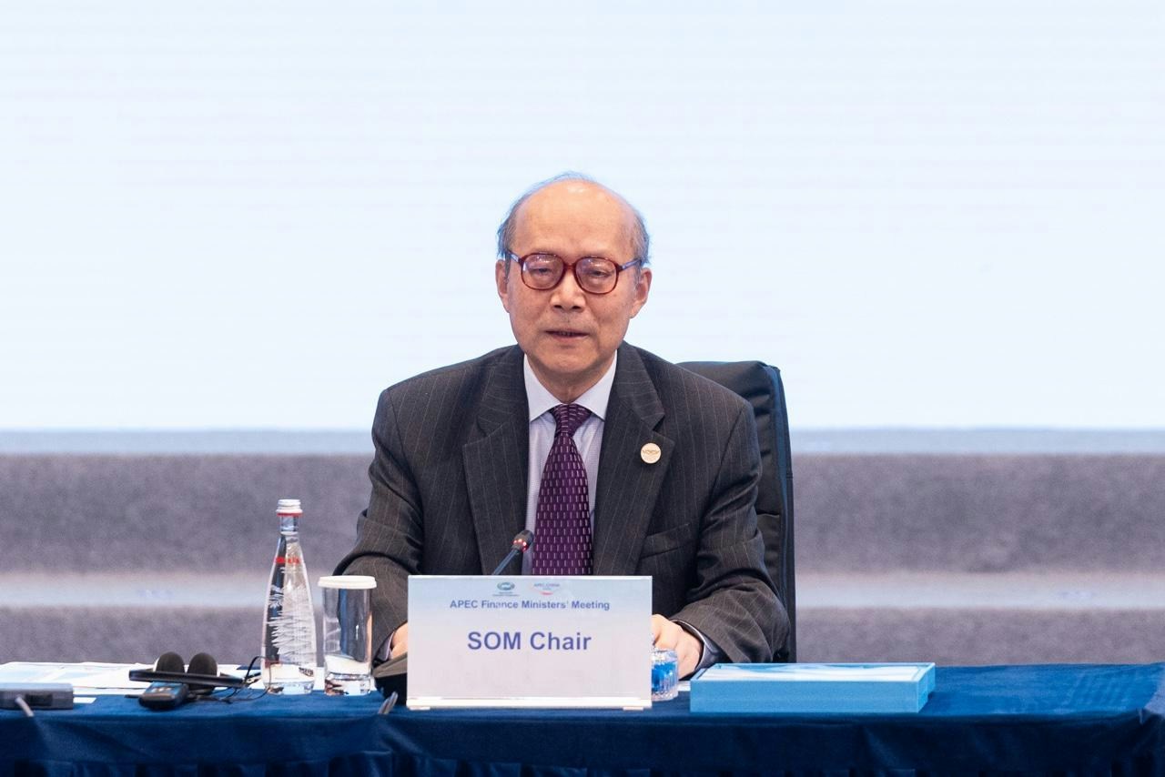 APEC财长会议开幕，APEC高官会主席陈旭。（梁鹏威摄）