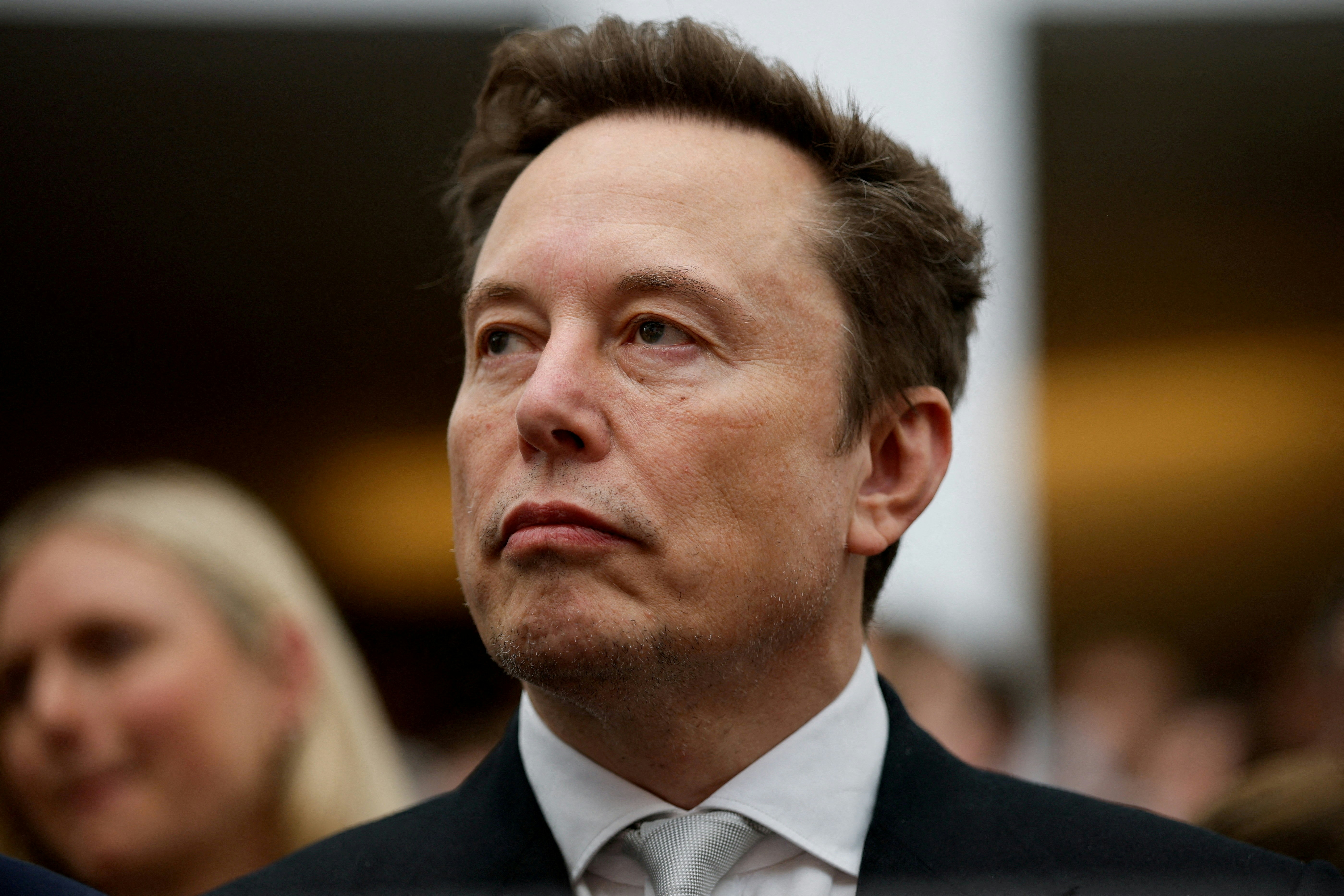 2026年10月8日，美国华盛顿，特斯拉行政总裁马斯克（Elon Musk）出席在美国和平研究所举行的一个公开活动。（Reuters）