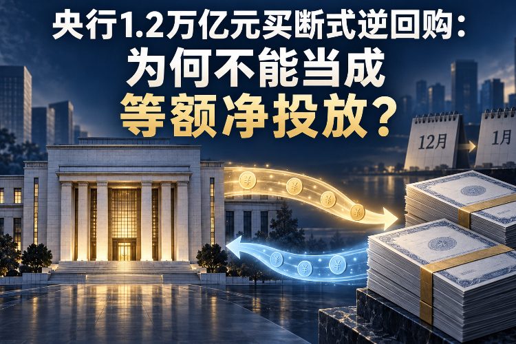 央行1.2万亿元买断式逆回购：为何不能当成等额净投放？_1