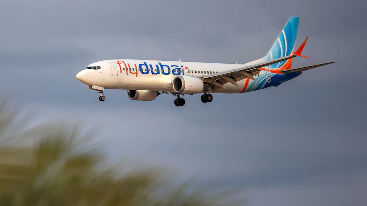 与案发飞机相同型号的迪拜航空（flydubai）波音737 MAX 8型客机。