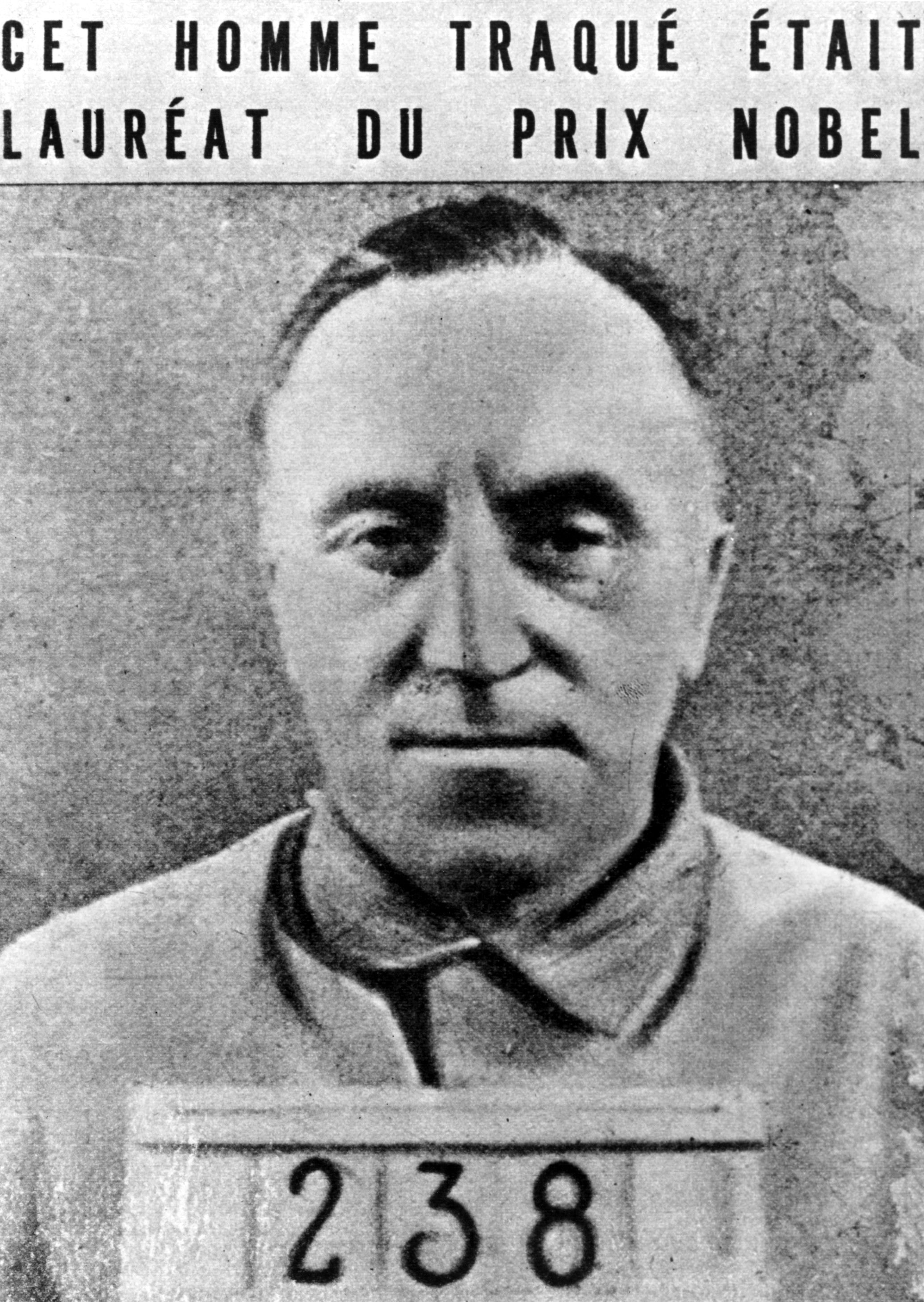 德国和平主义记者奥西茨基在1935年获得诺贝尔和平奖。图为奥西茨基1933年被囚禁在集中营。(Getty)