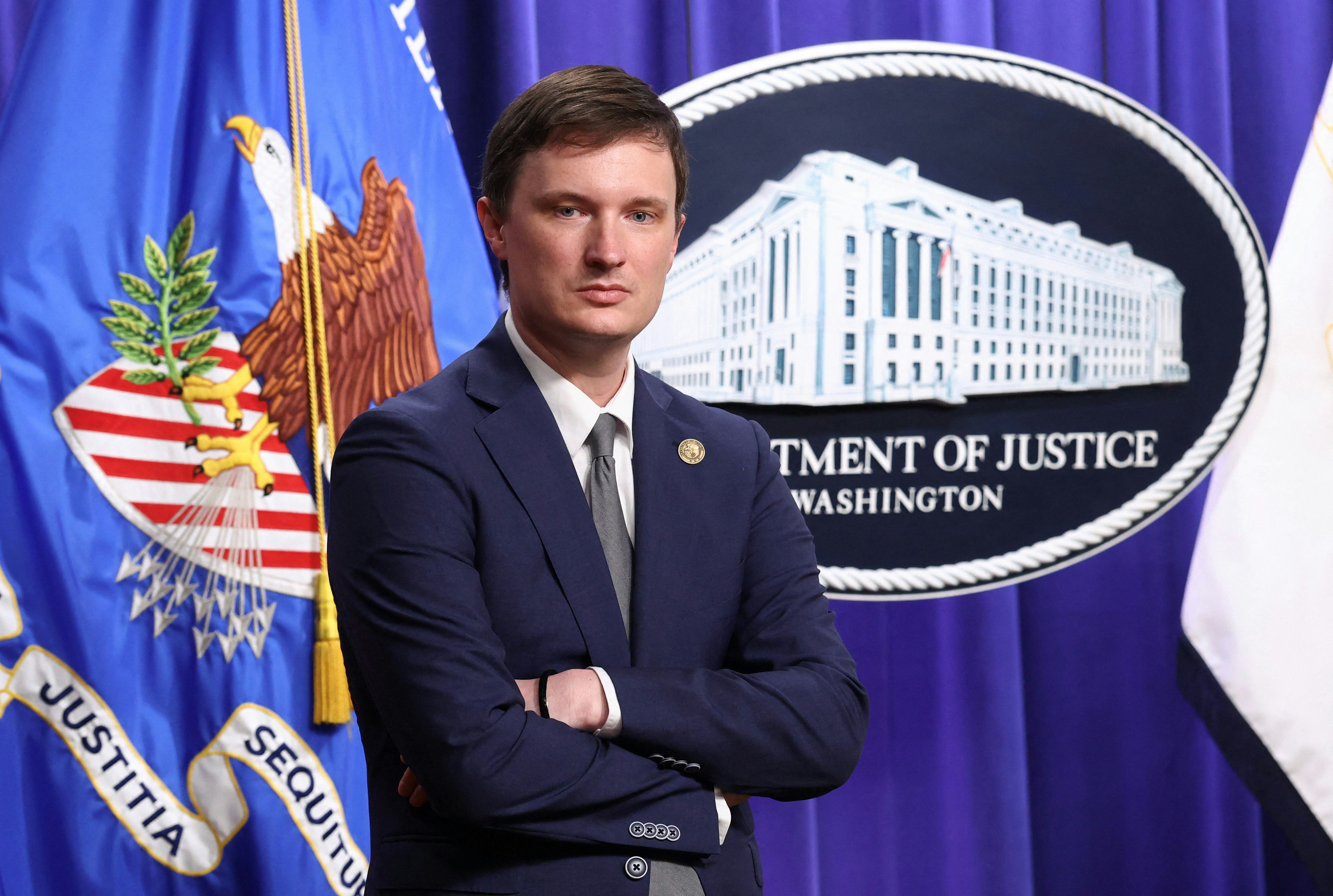 美国司法部代理副部长麦科特（Trent McCotter）。（Reuters）